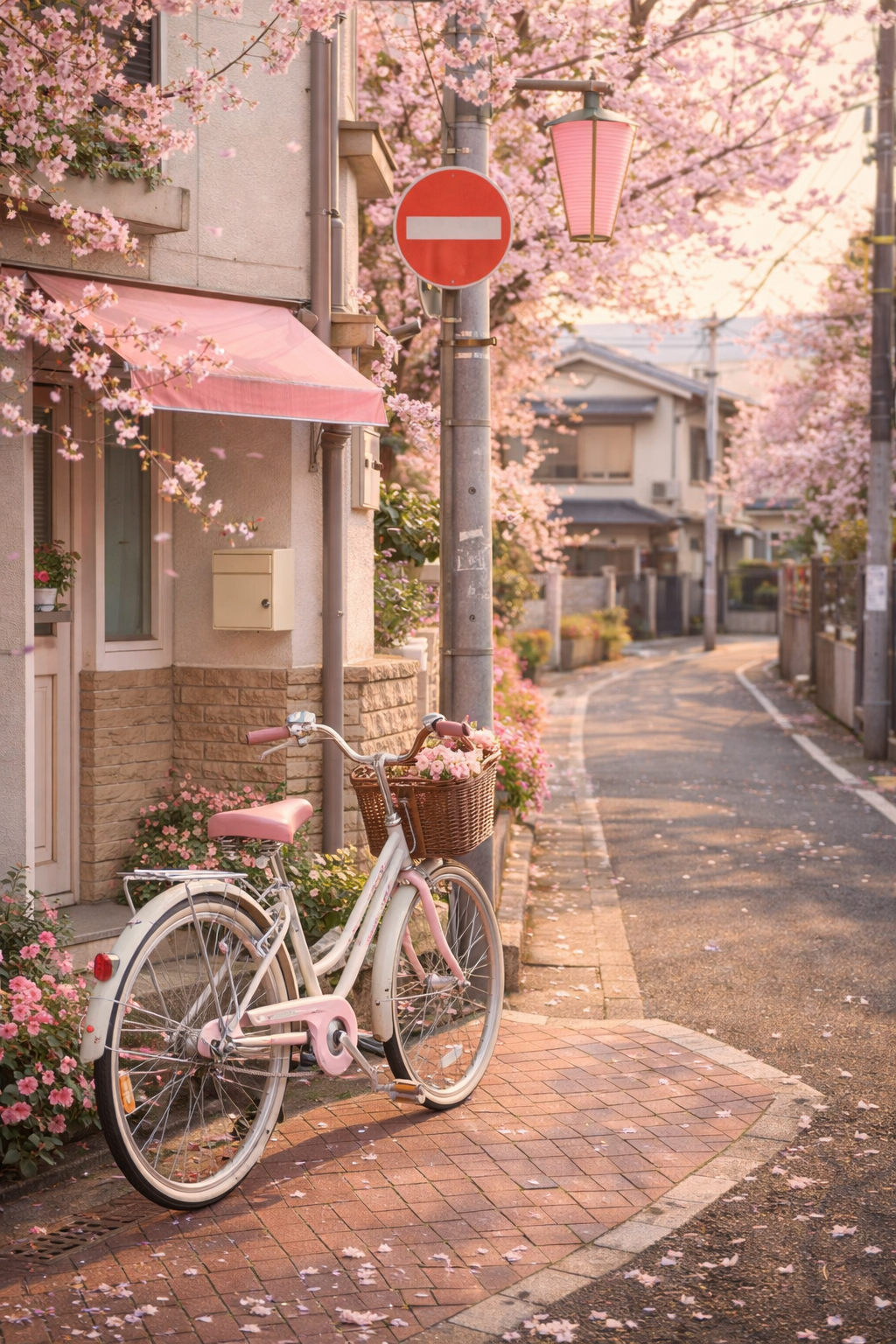 東京のやさしい住宅街の街角