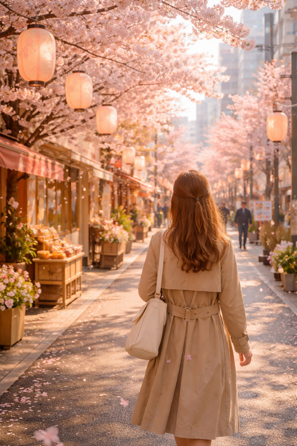 春の東京をゆっくり歩くやわらかな風景